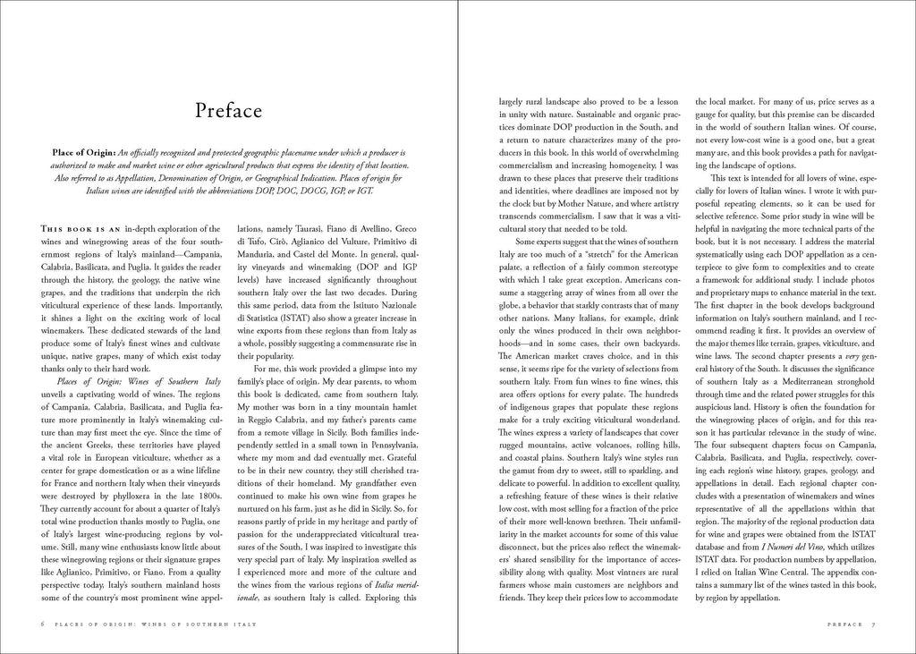 Places of Origin: Wines of Southern Italy-Campania, Calabria, Basilicata and Puglia