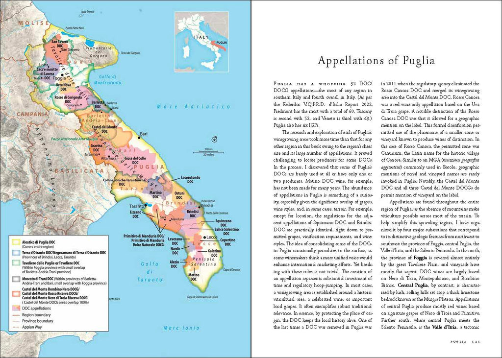 Places of Origin: Wines of Southern Italy-Campania, Calabria, Basilicata and Puglia